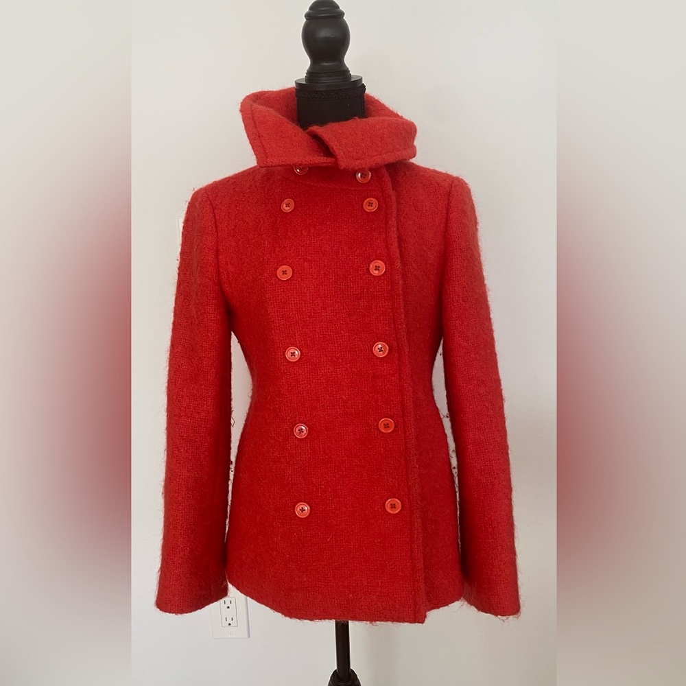 J. Crew Lucille Mohair Pea Coat Jacket